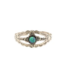 Vtg Native Turquoise Sterling Southwestern Signed Mexico 925 Cuff Bracelet - $221.31 CAD