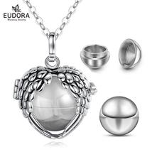 Stainless Steel Capsule Urn Cage Ashes Pendant Angel Wing Cage Cremation Memoria - £20.54 GBP