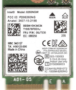 HP 806721-001 INTEL DUAL BAND WIRELESS-AC 8260NGW M.2 WIFI W/BT 4.2, 5 P... - $706.27 MXN