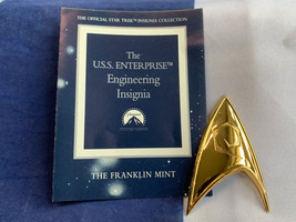 1995 Sterling Silver The Franklin Mint The USS Enterprise Engineering In... - £39.43 GBP