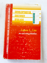 1988 HC Developmental Sentence Analysis: A Grammatical Assessment Proced... - £19.41 GBP
