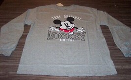 Walt Disney Mickey Mouse Since 1928 Long Sleeve T-Shirt Mens Large New w/ Tag - £19.54 GBP