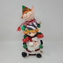Gemmy Santa and the Jolly Jinglers 3 Piece Band Animated 2006 Over 16” tall - £28.39 GBP