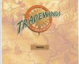 Tradewinds A Taste of the Islands Menu North Peter Rd Knoxville Tennesse... - £14.22 GBP