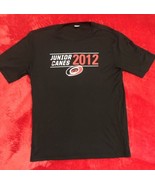 Junior Canes 2012 Sport Tek Training Black T-Shirt Adult Sz Small - $19.79