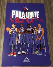 Philadelphia 76ERS Joel Embiid Ben Simmons Horford Harris Promo Poster New - £15.82 GBP