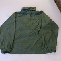 LL Bean 0AKC5 Men’s Green Hidden Hoodie Full Zip Nylon Jacket Size Medium image 2