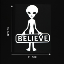 Believe Alien Decal - $9.00