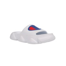 Champion Kid Meloso Squish Slides Slipon Sandal Shoe CP102003Y White Blue Size 4 - £35.47 GBP