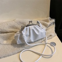 Ld cloud shoulder bags for female 2023 new dinner crossbody bags solid color pu leather thumb200