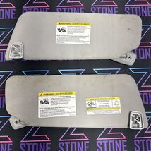 2004-2008 Ford F150 Driver Passenger Grey Cloth Left Right Sun Visors No... - $42.46