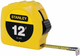 NEW Stanley 30-485 Tape Rule With Polymer Coated Blade 1/2" x 12' 6210173 - $21.99