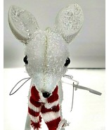 Standing White Deer Hanging Christmas Tree Ornament keepsake Reindeer Re... - £11.70 GBP