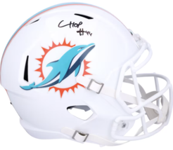 Chop Robinson Autographed Miami Dolphins Full Size Speed Helmet Fanatics - £234.87 GBP