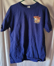 Men Anvil Brew Thru T-Shirt Size Large  Outer Banks Blue Beach Summer Nice - £15.63 GBP