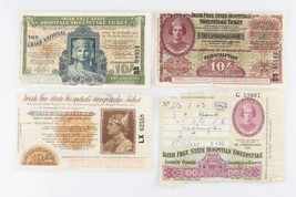Menge Von 4 Irisch Gratis Staat Hosptials Sweepstake Tickets 1936-1937 - £37.38 GBP
