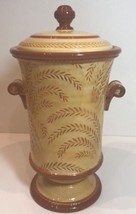 Fitz &amp; Floyd Cookie Jar &amp; Lid Classics GALLO DE ORO Handcrafted Ceramic - £36.99 GBP