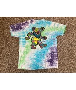 Liquid Blue T Shirt Mens Large Tie Dye Mod Dancing Bear Grateful Dead 20... - $28.59