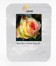 Red Spot Yellow Rose Flower Seeds Professional Pack 50 Seeds Light Fragrant Rose - £5.59 GBP