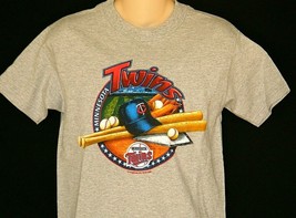 Boys T-Shirt Minnesota Twins Size Small 8 Youth Gray Baseball Ball Hat Logo NEW - £11.06 GBP