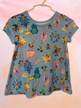 Vintage TOY STORY Disney Collection Girl&#39;s Size 7/8 Blue Short Sleeve Top - £7.93 GBP