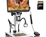 7&quot; LCD Digital Microscope 1200X 1080P Coin Microscope Magnifier 12... - £145.87 GBP