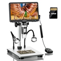 7&quot; LCD Digital Microscope 1200X 1080P Coin Microscope Magnifier 12... - £147.92 GBP