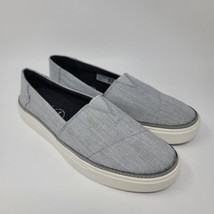 TOMS Womens Parker Sneakers Size 9 Gray Casual Comfort Shoes 10015813 - £26.69 GBP