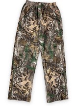 Realtree Scent Control Lined Tricot Hunting Pant Tree Leaves Zip Leg Warp Knit M - £27.77 GBP