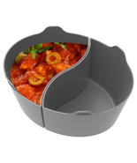 2Pcs Slow Cooker Divider Liner for 6QT Pot Reusable Silicone Cooker Divi... - $419.77 MXN