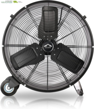 Heavy Duty Metal Industrial Drum Fan, 30 Inch High Velocity Shop Fan, 2 ... - $391.66