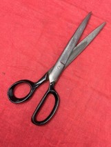 Deluxe Kleencut 9&quot; Scissors USA Made Vintage Metal Sewing Black Handle - $12.38