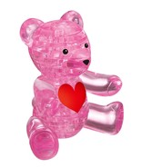 TEDDY BEAR 3D Crystal  Puzzle Jigsaw Puzzle PINK 41 pieces - £18.84 GBP