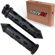 Honda CBR Motorcycle Hand Grips Suzuki Spike Cut Outs Billet Aluminum - $72.52 CAD