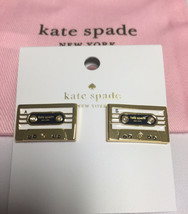 Kate Spade New York Jazz Things Up Cassette Earrings studs New - £39.04 GBP