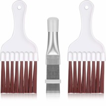3 Pieces Air Conditioner Condenser Fin Cleaning Brush, Stainless Steel A... - £14.06 GBP