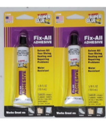 SET OF 2 Super Glue Fix-All Adhesive 5/8oz (18.4ml) Tube Water Resistant - $175.77 MXN