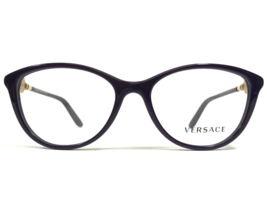 Versace Eyeglasses Frames MOD.3175 5064 Polished Purple Gold Medusa 52-1... - £106.47 GBP