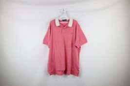 Vintage 90s Ralph Lauren Mens 2XL XXL Short Sleeve Collared Polo Shirt Pink USA - £27.11 GBP