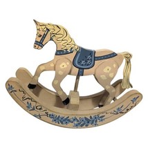 Vintage Hand Painted Rocking Horse By Judy Shaw 85&#39; - $39.99