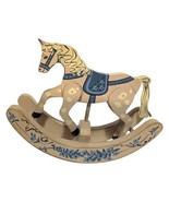 Vintage Hand Painted Rocking Horse By Judy Shaw 85&#39; - $39.99