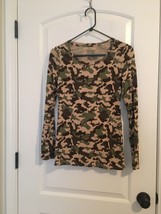 NOBO Junior Women&#39;s Long Sleeve Shirt Size Medium Camouflage - £32.48 GBP