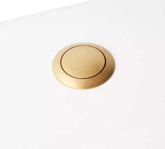 New Brushed Gold Push Button Flush Actuator by Signature Hardware - £31.28 GBP