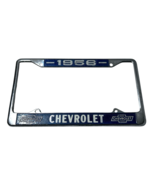 Vintage 1956 Chevrolet Chrome License Plate Holder Frame Chevy Metal Strong - €41,06 EUR