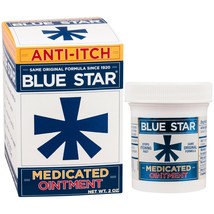 Blue Star Medicated Ointment, 2 oz -  Insect Bites &amp; Stings Itching &amp; Ra... - £15.81 GBP