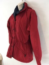 LL Bean Penobscot Parka Womens S Pet Red Vtg USA Made Thinsulate Hooded ... - £54.43 GBP