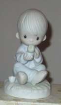 Precious Moments Figurine, “I Believe In Miracles” 1981  Original Box - $12.85