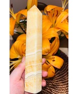 Yellow Calcite Tower Healing Crystal (10 inch tall) - $60.00