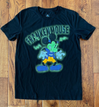 Disney Mickey Mouse Frankenmouse Frankenstein Black Shirt Men Size Medium - $12.59