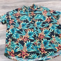 George Short Sleeve Shirt Men 3XL Hawaiian Camp Floral Colorful Beach Vacation - £14.71 GBP